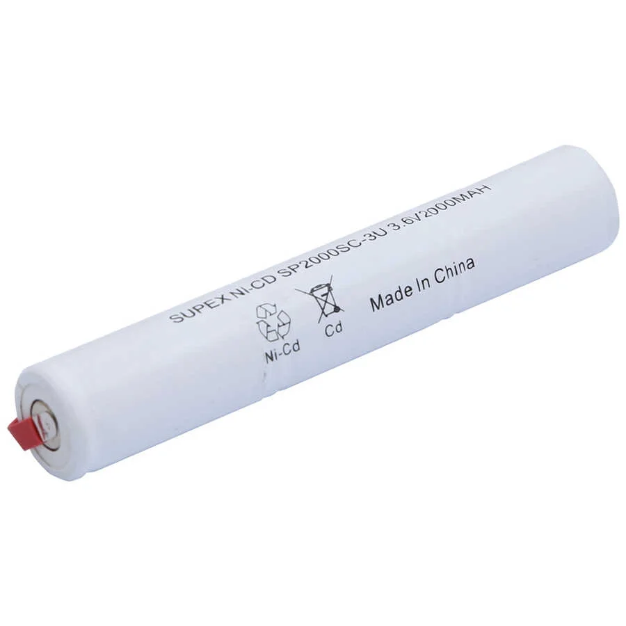 2000mAh 3.6V NiCd 3’lü Üstüste Şarjlı Süpürge Pili görsel 2
