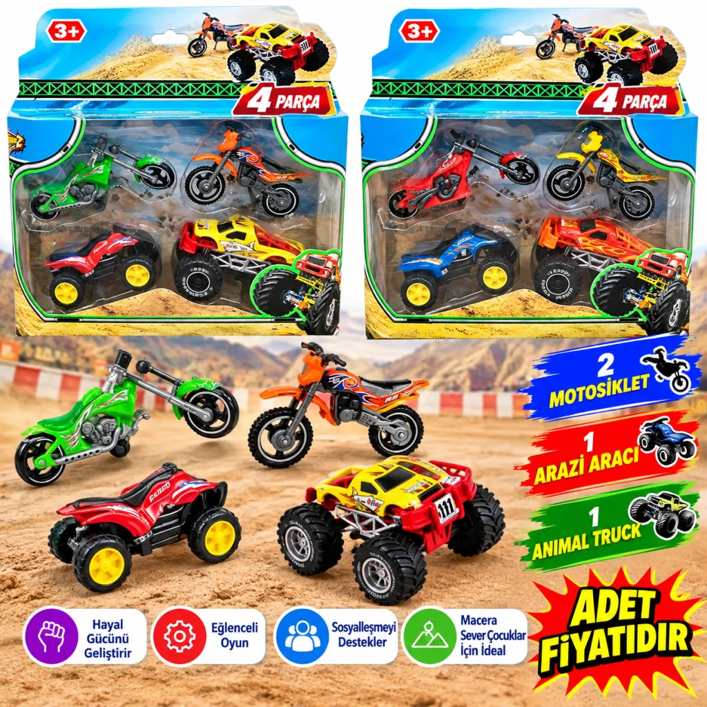 SNT20463 4 Pack Extreme Sport Oyuncak