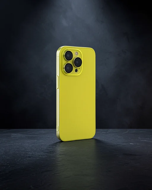 Apple İphone 14 Pro Kılıf Armada Lensli Kapak - Sarı