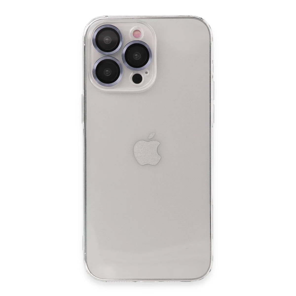 Apple İphone 13 Pro Max Kılıf Luko Lens Silikon - Sierra Blue