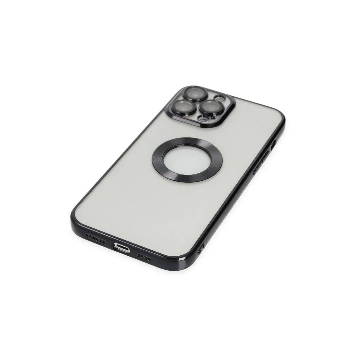 Apple İphone 13 Pro Kılıf Slot Silikon - Siyah görsel 4