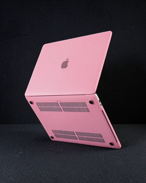 Apple Macbook Pro 13 2020 Macbook Buzlu Kapak - Pembe