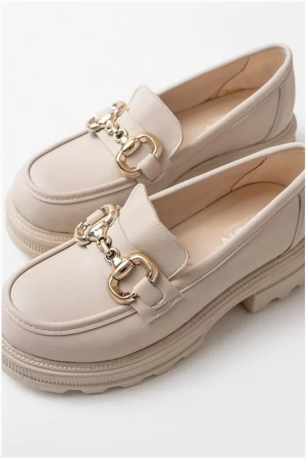 Kadın Loafer Ayakkabı Ayakkabı Bağcıksız Tabanlı Yüksek Casual Günlük görsel 5