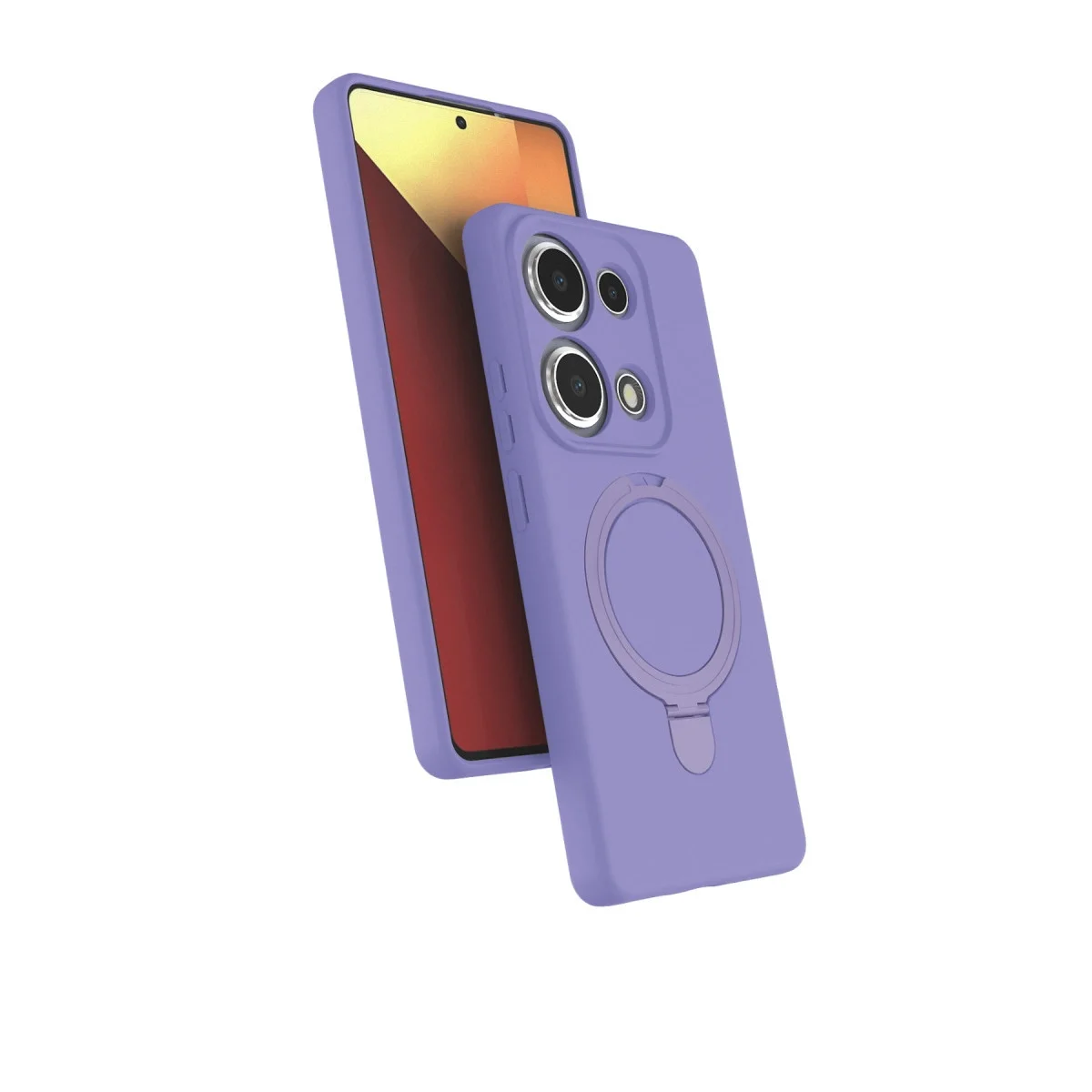 Xiao Red Note 13 Pro 4g Regal Magsafe Standlı Kapak - Lila