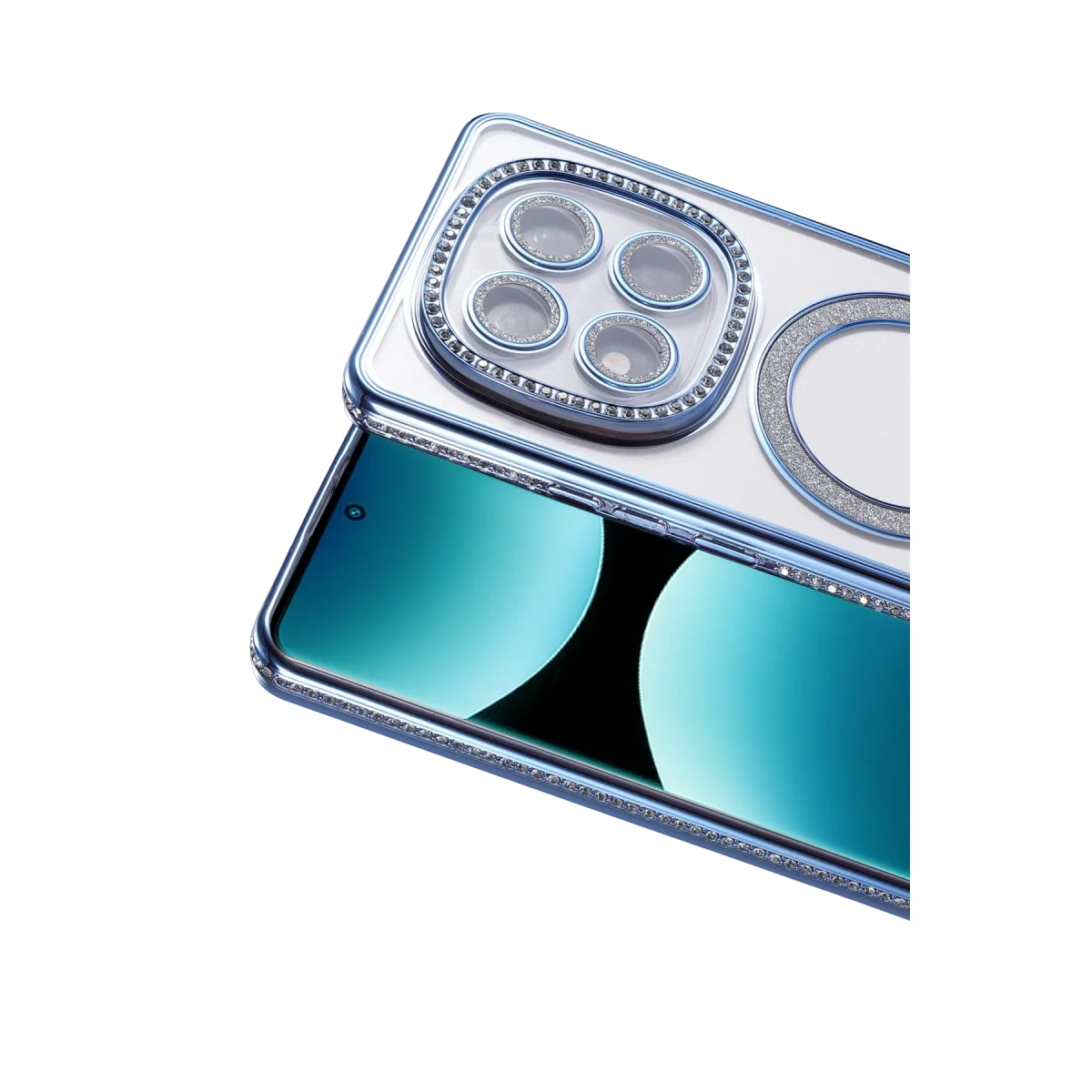 Xiao Red Note 15 Pro 5g Joke Simli Magneticsafe Kılıf - Mavi görsel 2