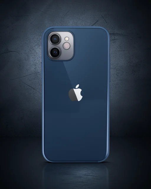 Apple İphone 12 Kılıf Razer Lensli Silikon - Lacivert