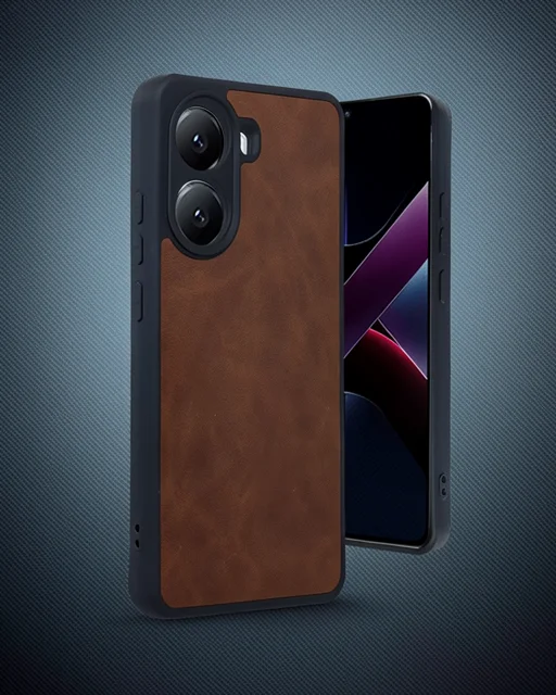 Xiaomi Poco X7 Pro Kılıf Aras Deri Kapak - Taba