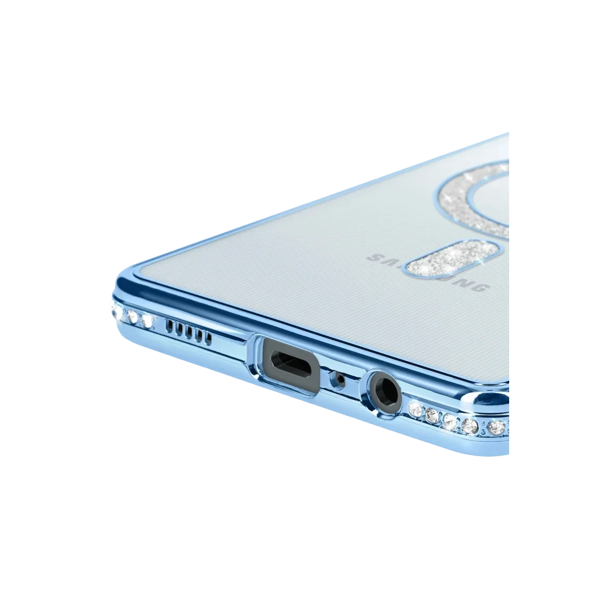 Samsung Galaxy A06 Joke Simli Magneticsafe Kılıf - Mavi görsel 4