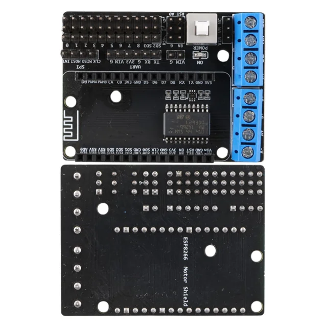 L293D Çift Klı Motor Sürücü Modülü NodeMCU ESP-12E İçin Genişletme Kartı görsel 2
