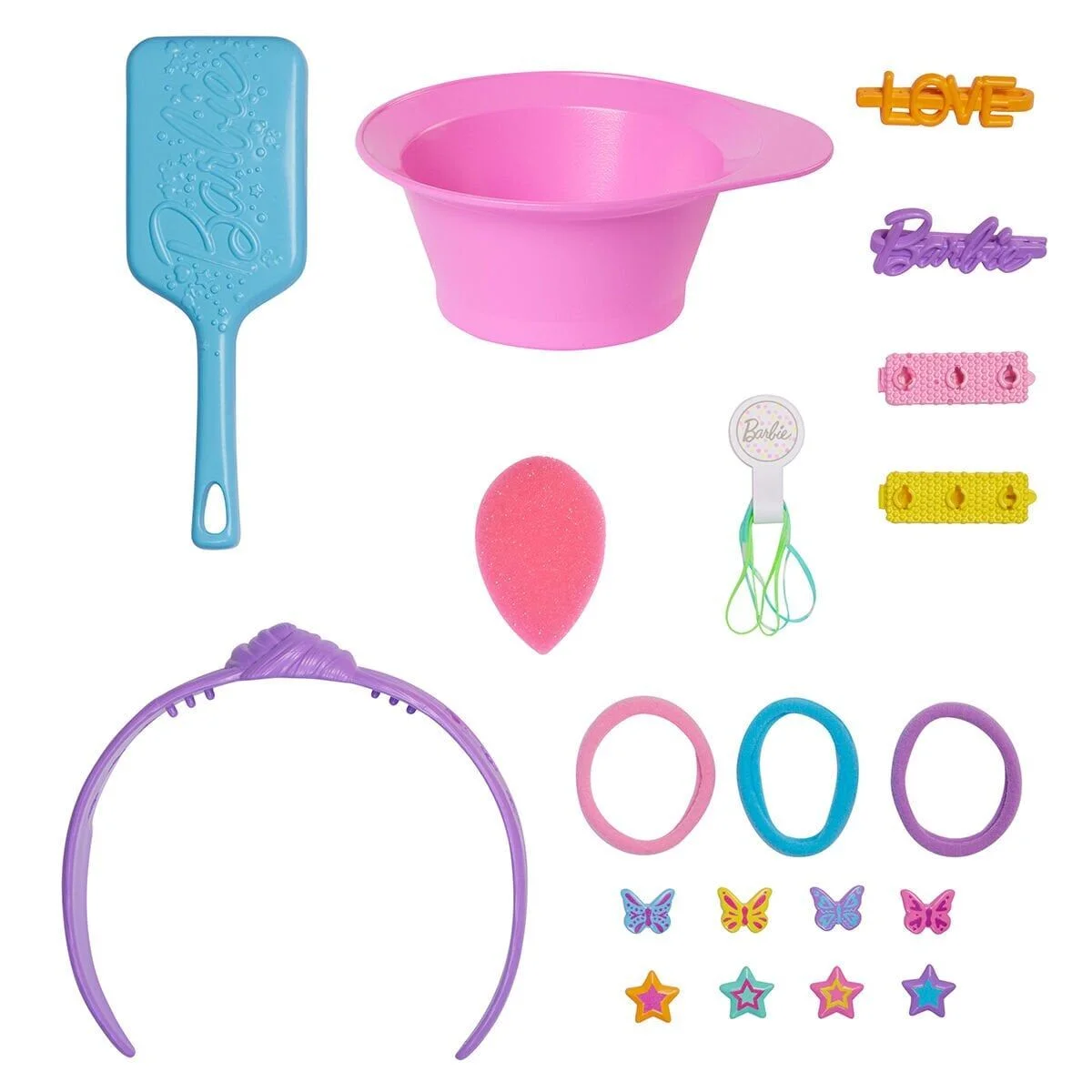 JFG82 Barbie Saç Tasarımı Büstü - Kahverengi Saçlı görsel 5