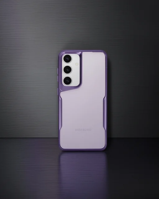 Samsung Galaxy A35 5g Kılıf Boyi Silikon Kapak - Derin Mor
