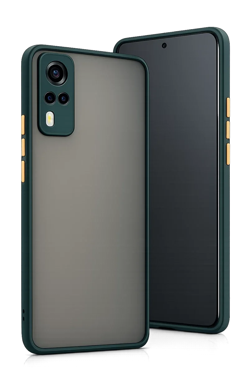 Vivo Y53S Kılıf Montreal Silikon Kapak - Yeşil