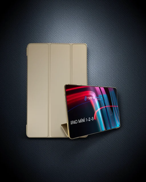 Apple İpad Mini 3 Kılıf Tablet Smart Kılıf - Gold
