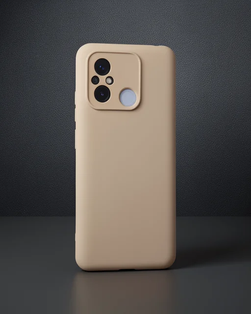 Xiaomi Redmi 12c Kılıf Nano İçi Kadife Silikon - Pudra