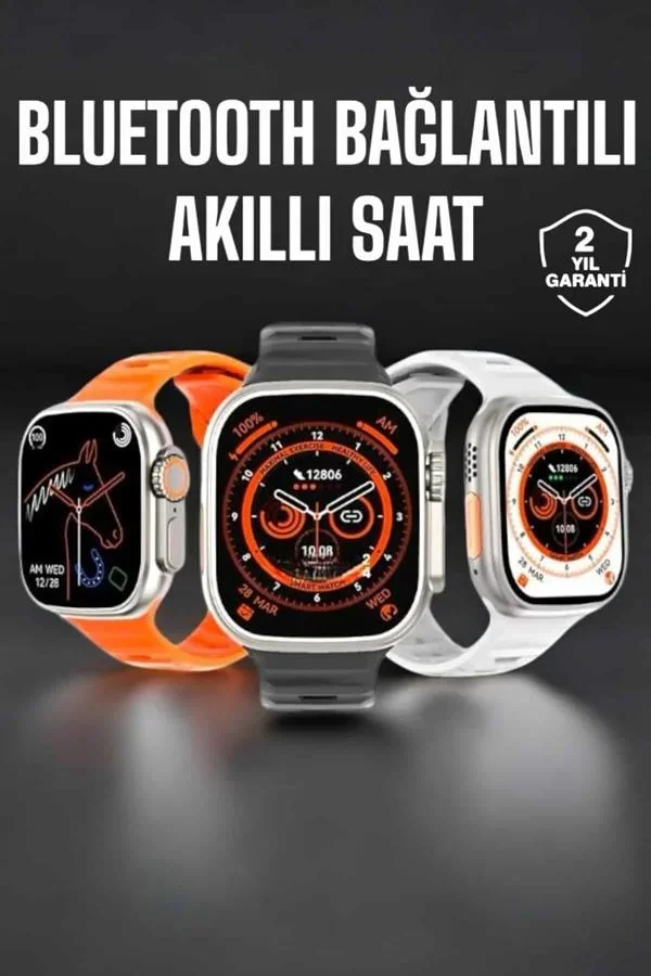 Yeni Nesil Akıllı Saat Adımsayar, GPS, Nabız Ölçer, Uyku ve Sağlık Takibi (Kopya) görsel 2