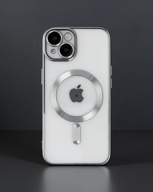Apple İphone 14 Kılıf Kross Magneticsafe Kapak - Gümüş