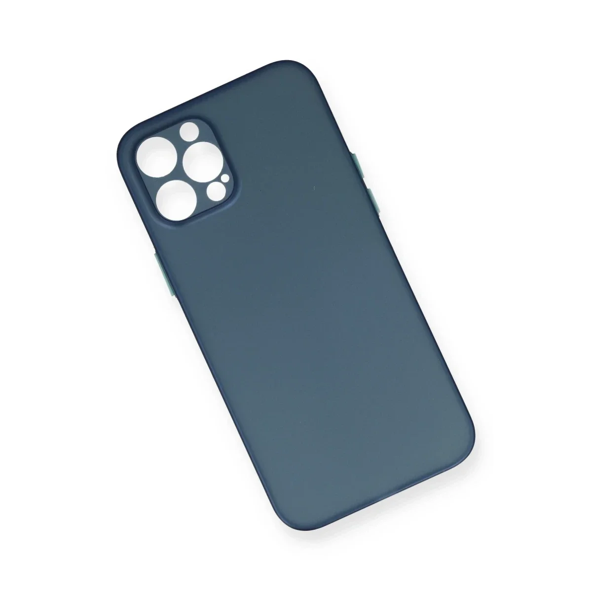 Apple iPhone 12 Pro Max Kılıf PP Ultra İnce Kapak - Mavi görsel 2
