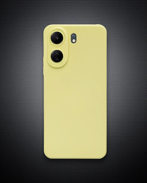 Xiaomi Redmi 13c Kılıf Nano İçi Kadife Silikon - Sarı