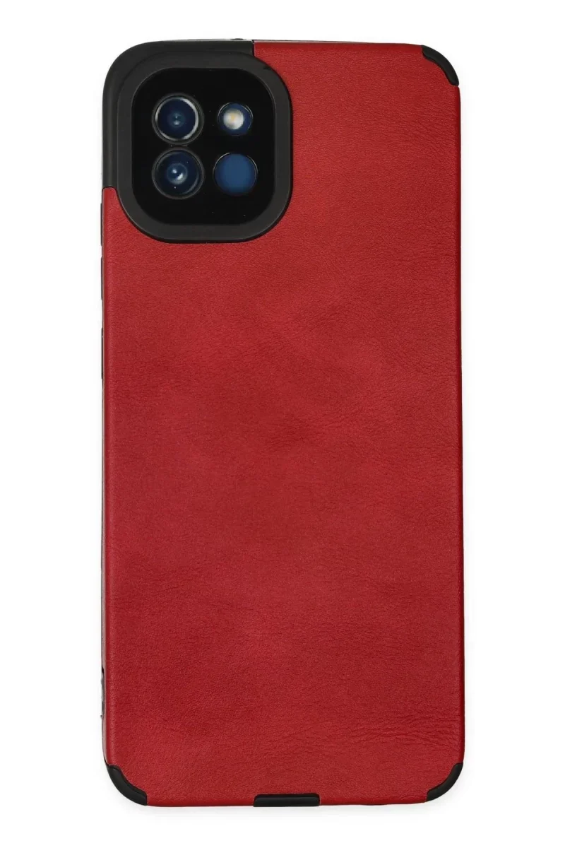 Samsung Galaxy A03 Kılıf Loop Deri Silikon - Kırmızı