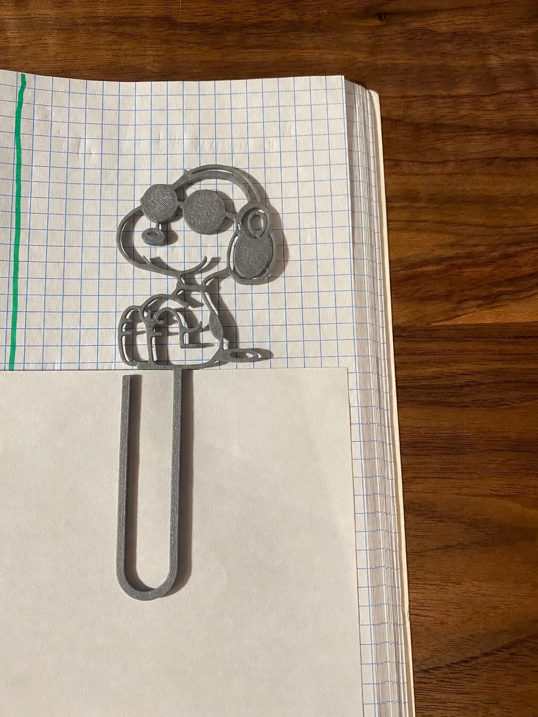 3D Baskı Gözlüklü Sevimli Köpek Figürlü Kitap Ayracı 4lü - - Gri