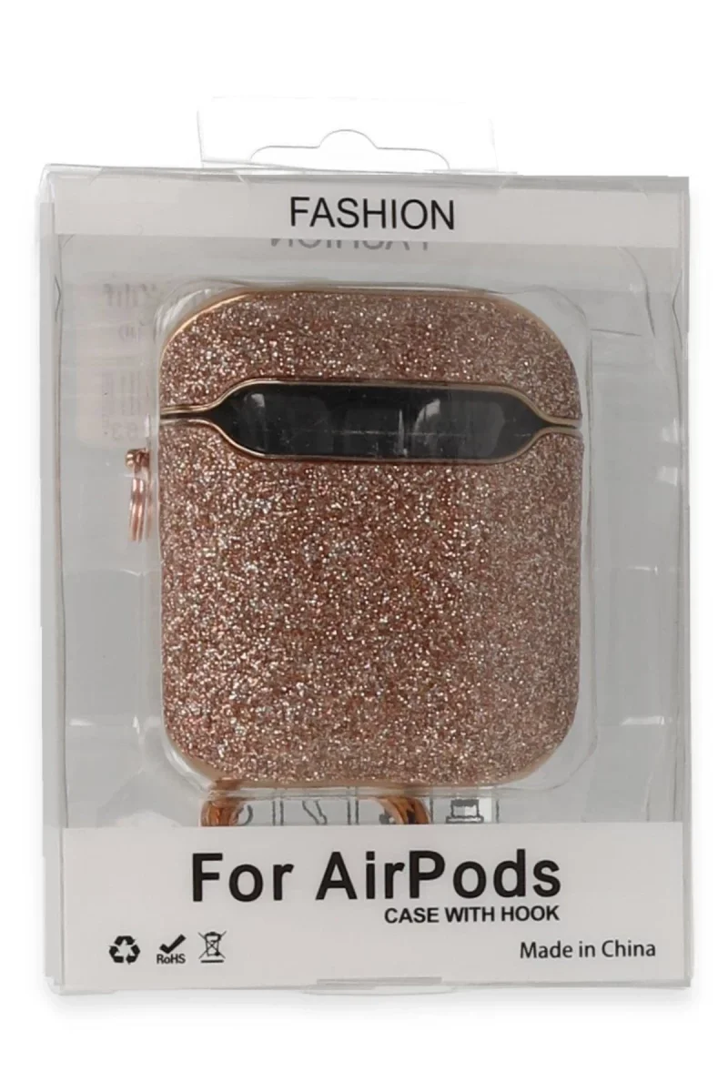 Apple Airpods 2 (2.nesil) Spell Simli Kılıf - Rose Gold