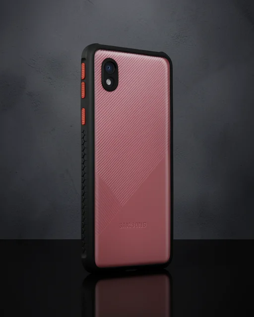 Samsung Galaxy A01 Core Kılıf Miami Şeffaf Silikon - Siyah