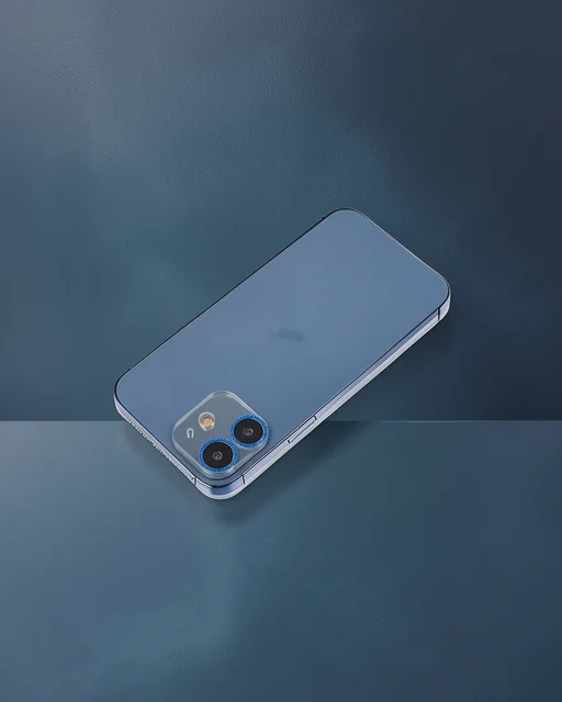 Apple İphone 12 Shine Kamera Lens Koruma Cam - Mavi