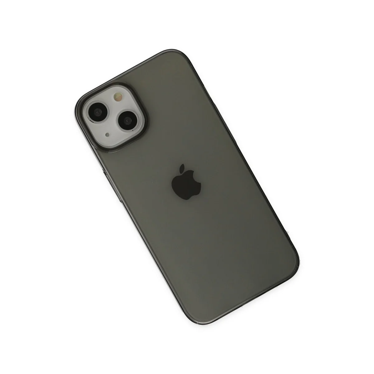 Apple İphone 14 Plus Kılıf Pc Sert Şeffaf Kapak - Siyah görsel 3