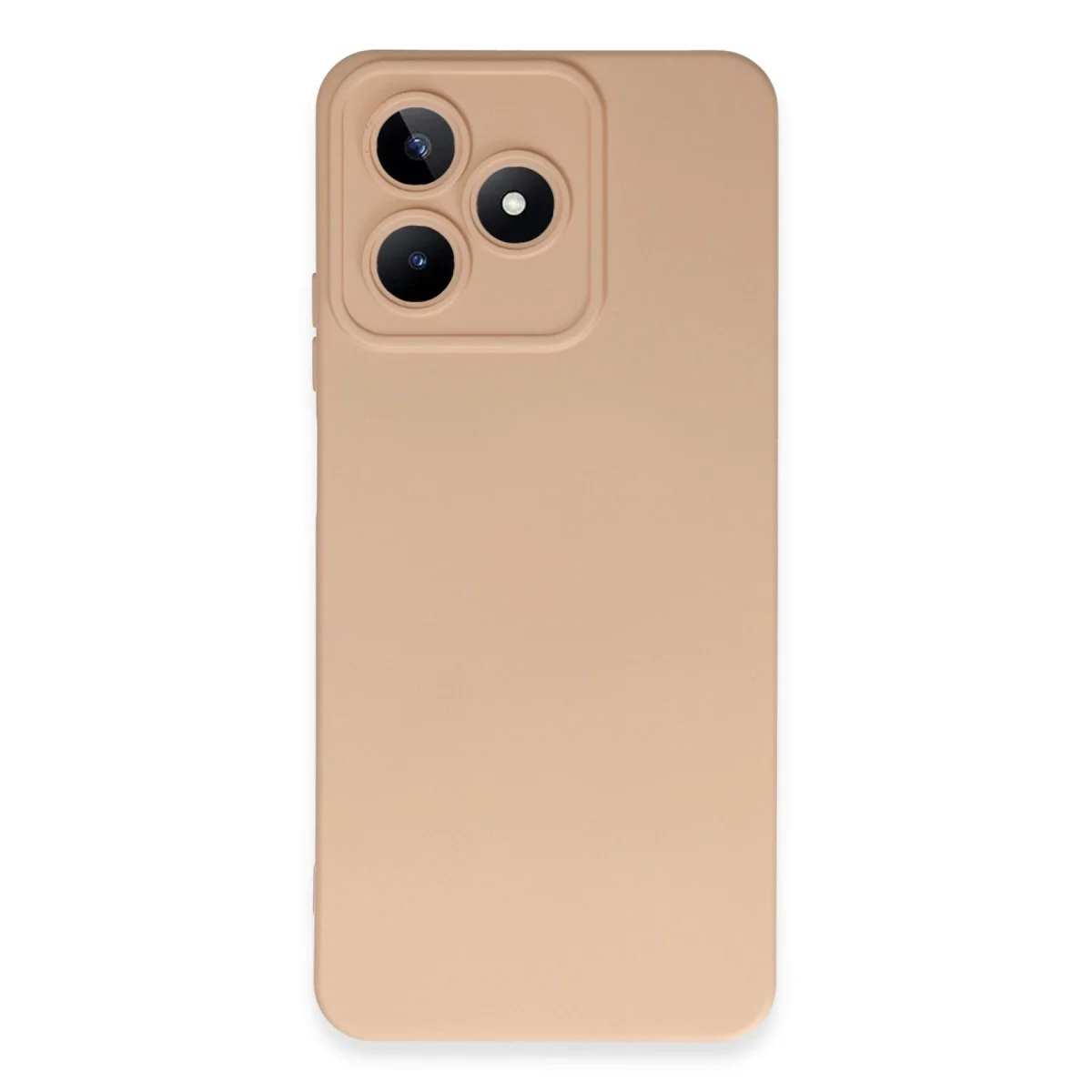 Realme C53 Kılıf Nano İçi Kadife Silikon - Pudra