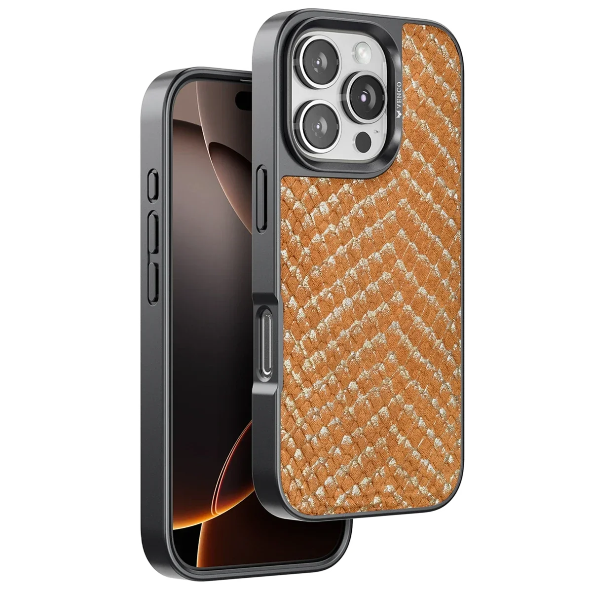 Venco Apple iPhone 16 Pro Max Viper Kapak - Kahverengi