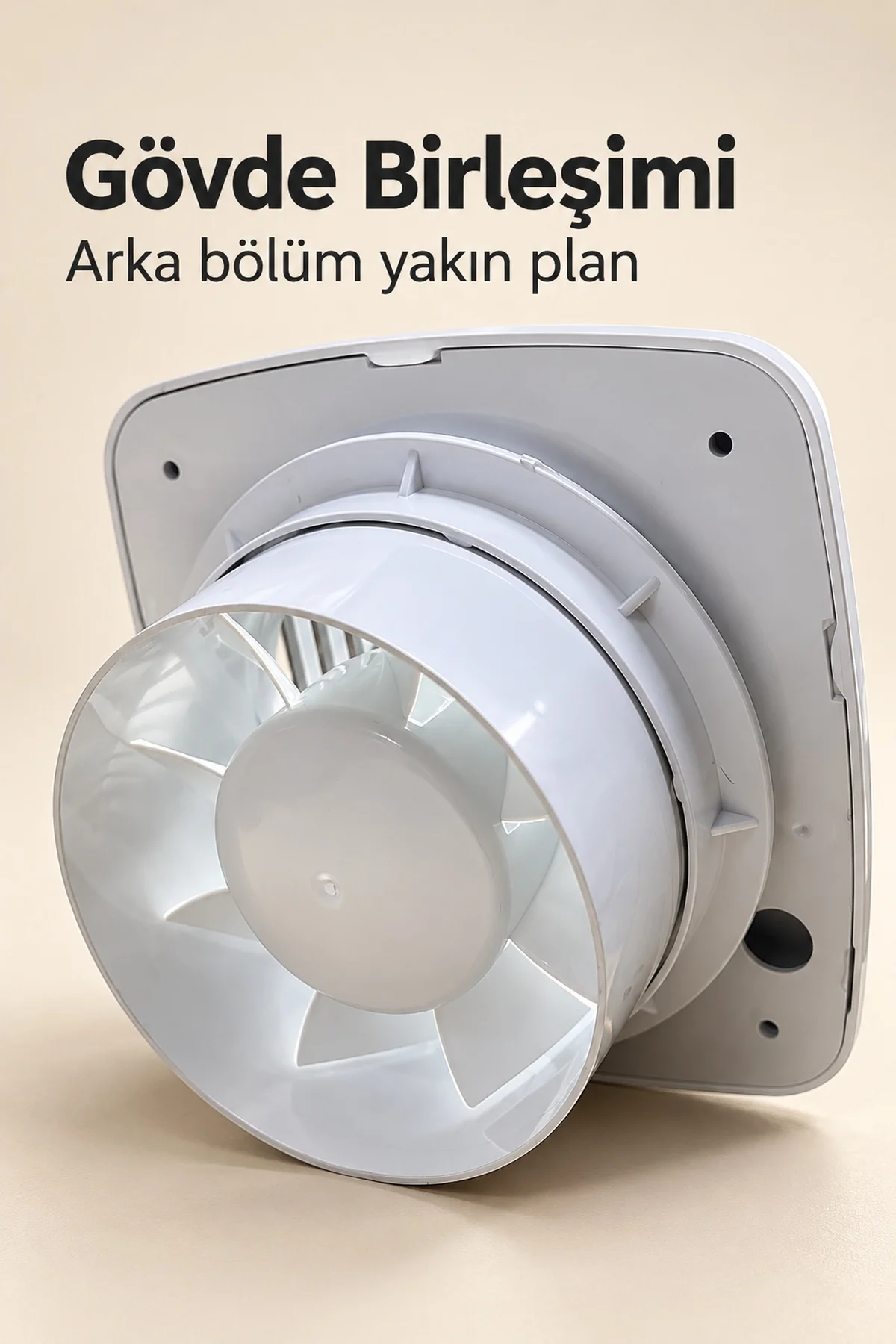 Beyaz Dekoratif Aspiratör 16 W 180 m³/h görsel 5