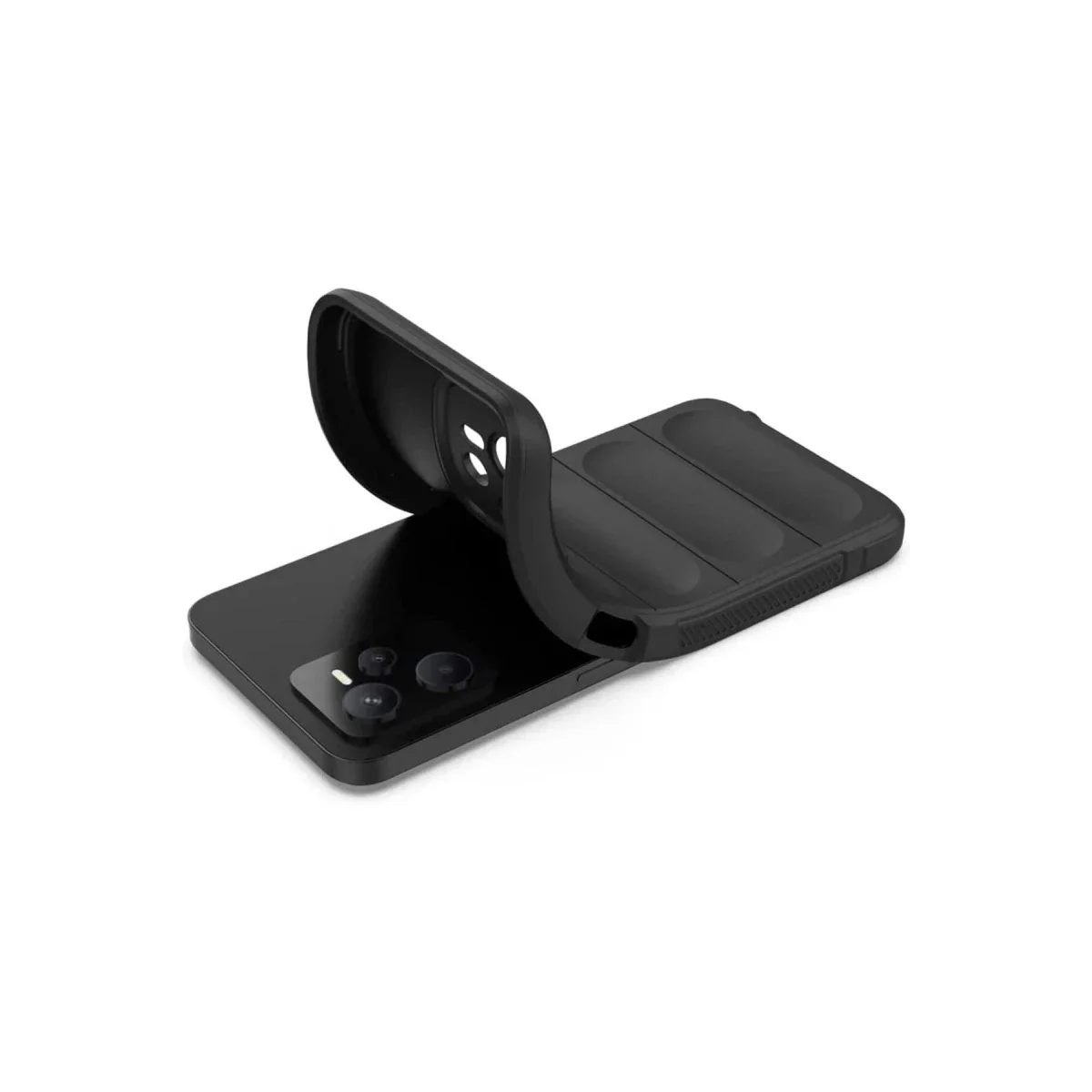 Realme C35 Kılıf Optimum Silikon - Siyah görsel 5