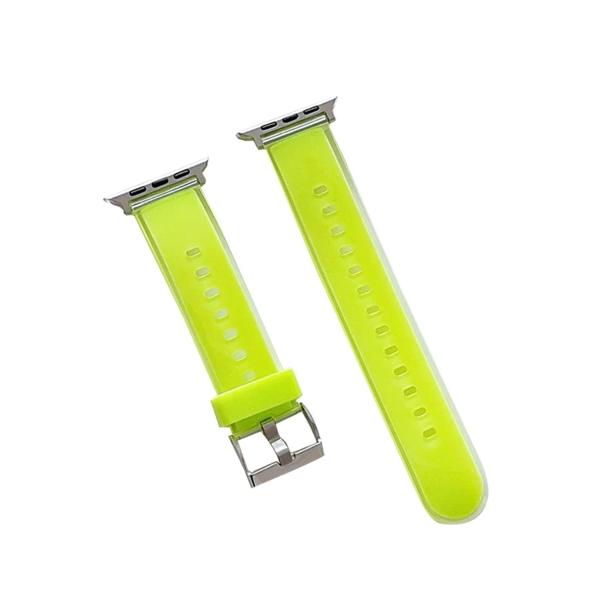 Movenchy Apple Watch 38mm Jelly Silikon Kordon - Yeşil