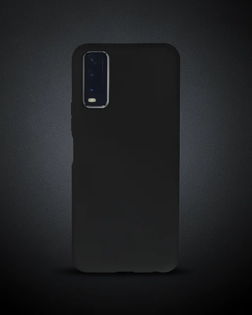 Vivo Y11s Kılıf Nano İçi Kadife Silikon - Siyah