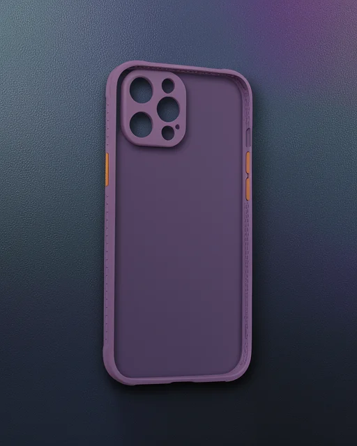 Apple İphone 12 Pro Max Kılıf Miami Şeffaf Silikon - Açık Mor
