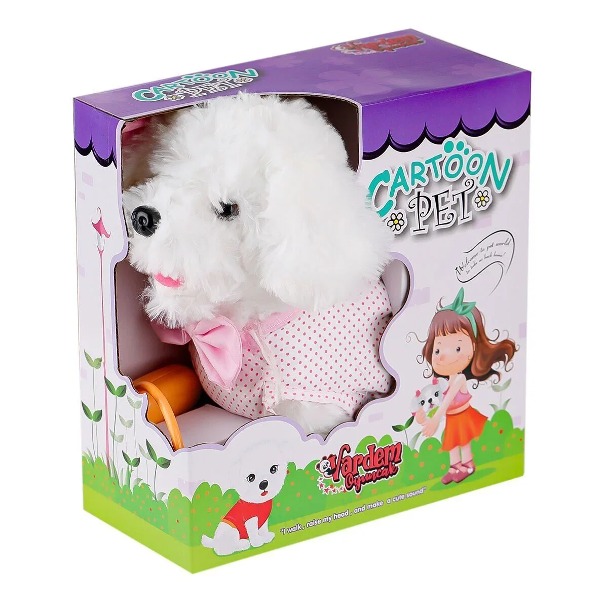 PFT-B025 Yürüyen Tasmalı Peluş Köpek