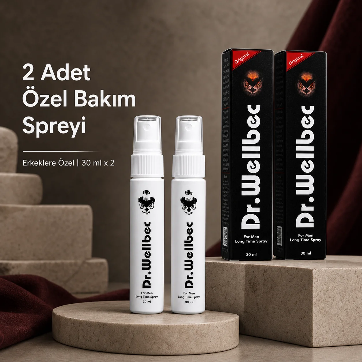 Dr. Wellbec Özel Anlar İçin Erkek Bakım Spreyi 30 ml 2 Adet