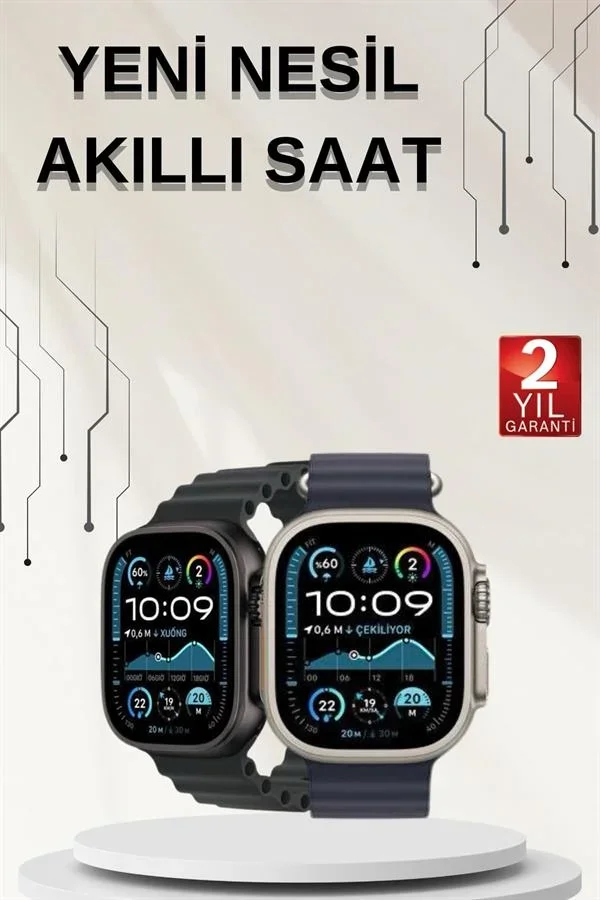 Akıllı Saat Sesli Görüşme Titreşimli GPS Bağlantısı Müzik Dinleme Sosyal Medya Bildirimleri Yeni Nesil görsel 2