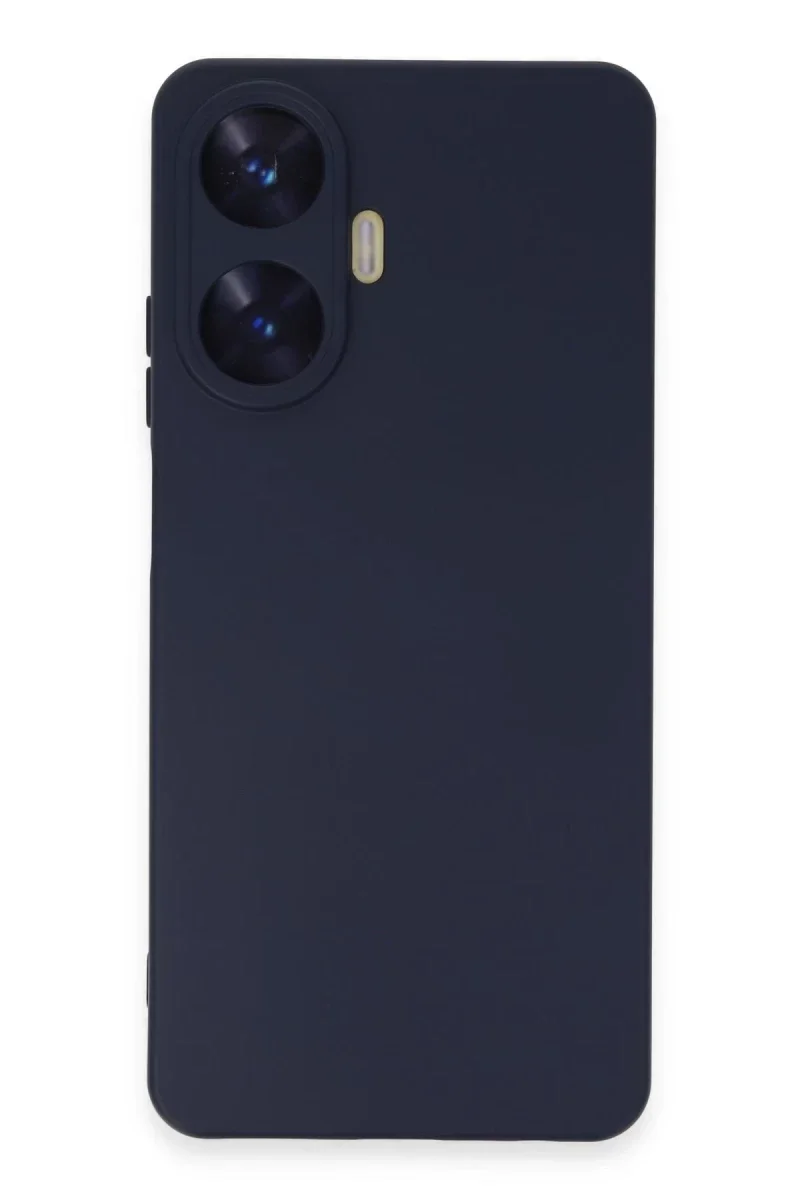Realme C55 Kılıf Nano içi Kadife Silikon - Mor görsel 2