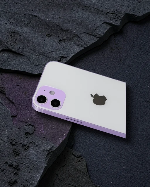 Apple İphone 12 Rainbow Kamera Lens Koruma Cam - Mor