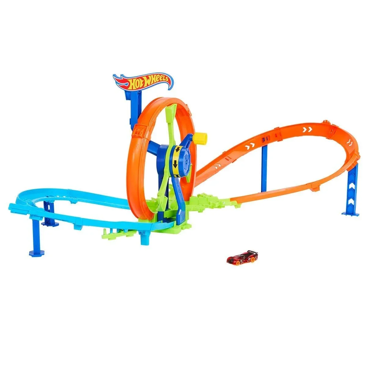 JBX65 Hot Wheels Hızlı Fırlatma ve Döngü Parkuru Oyun Seti görsel 2