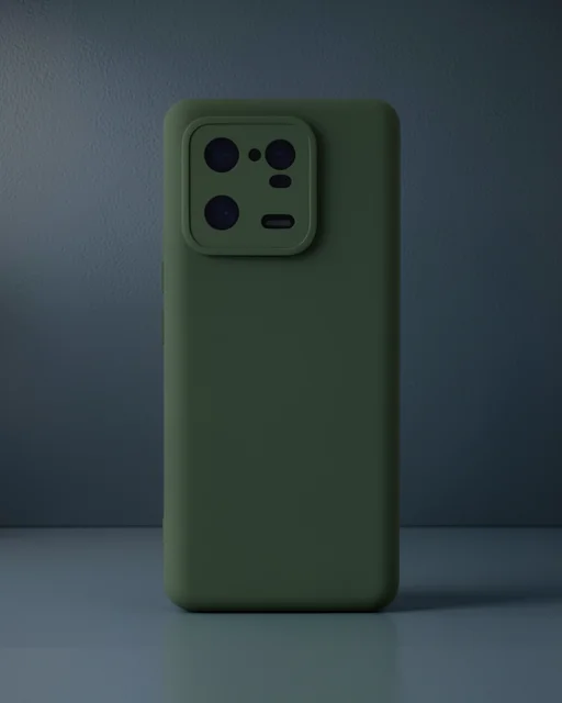 Xiaomi Mi 13 Pro Kılıf Nano İçi Kadife Silikon - Koyu Yeşil