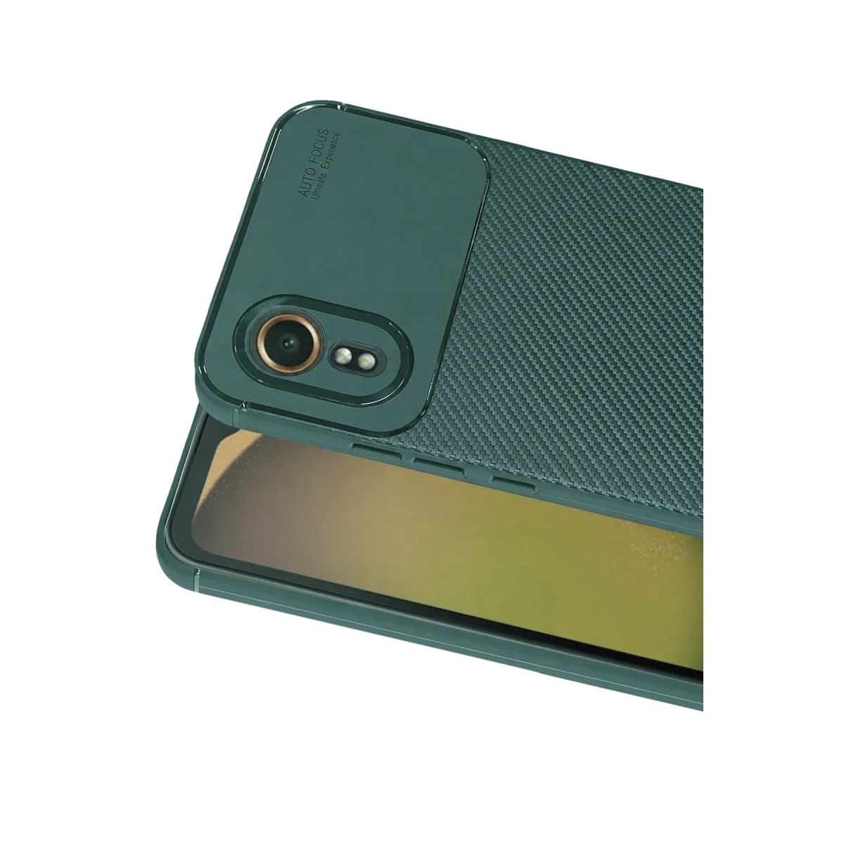 Samsung Galaxy Xcover 7 Kılıf Auto Focus Karbon Kapak - Yeşil görsel 2