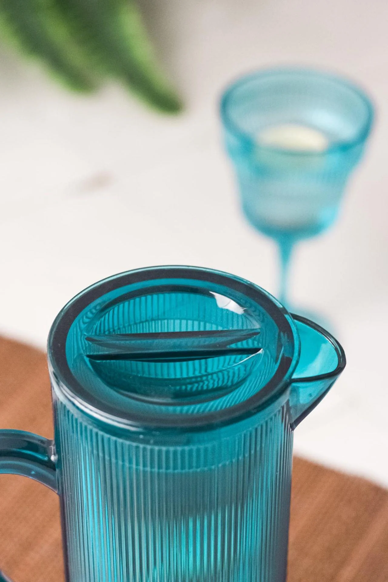 Arkilik Barok 1,5 Lt Aquamarin Sürahi (Buzdolabı Kapak Rafına Sığar) görsel 3