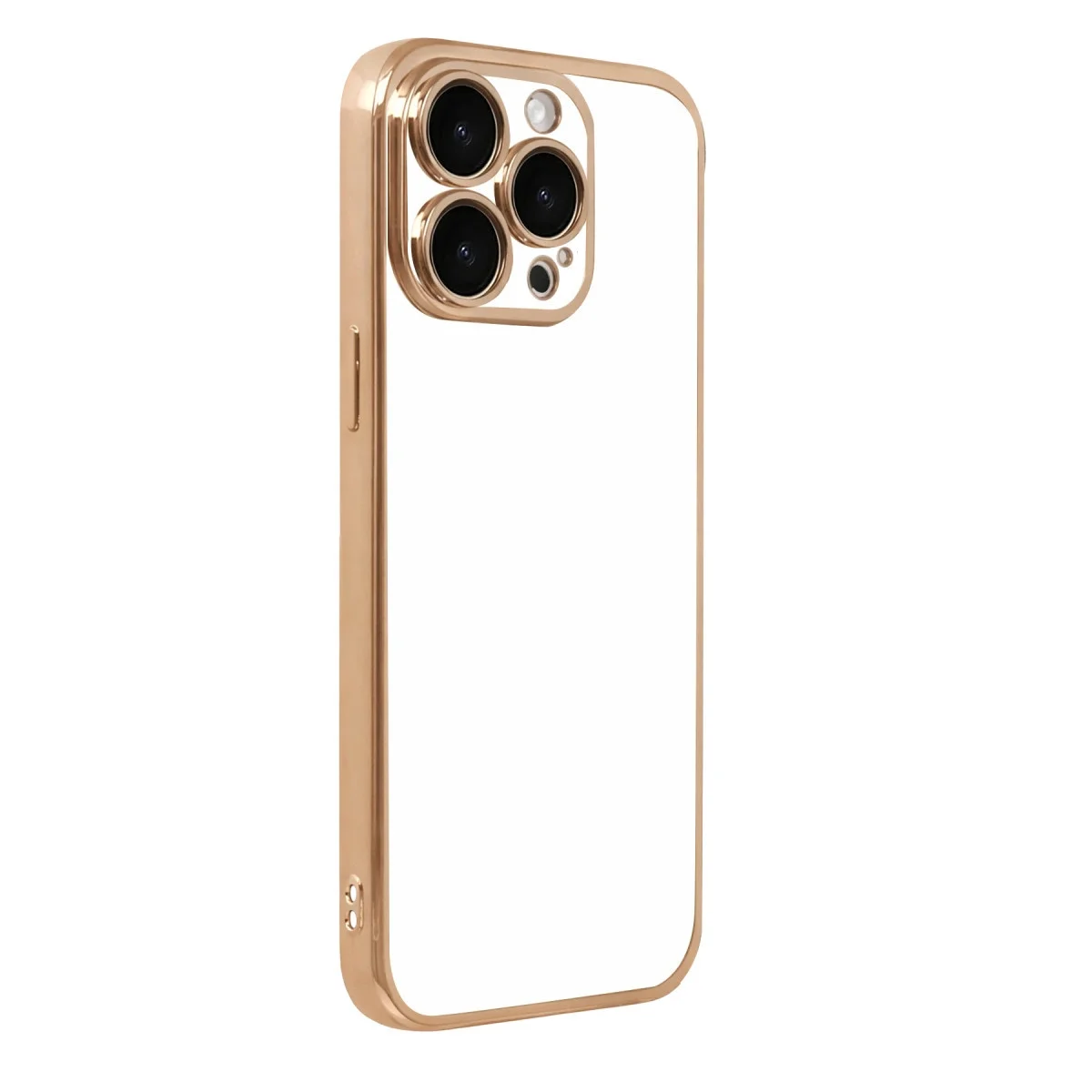 Apple İphone 15 Pro Max Razer Lensli Silikon - Gold görsel 3