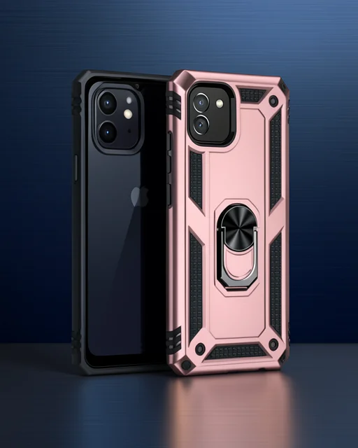 Samsung Galaxy A03 Kılıf Sofya Yüzüklü Silikon Kapak - Rose