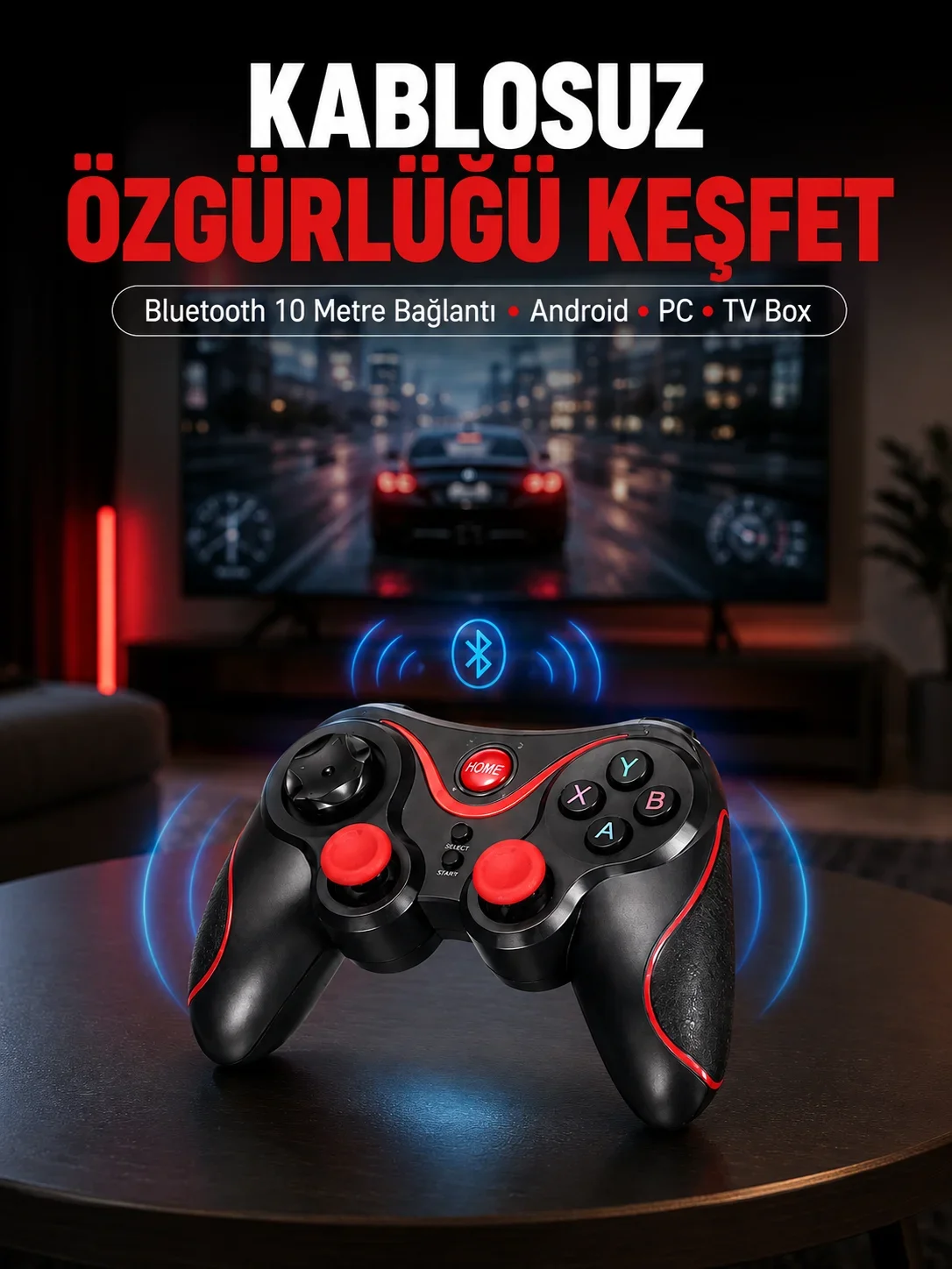 Gelişş Kontrol Hassasiyeti Sunan Kablosuz Bluetooth Oyun Kolu