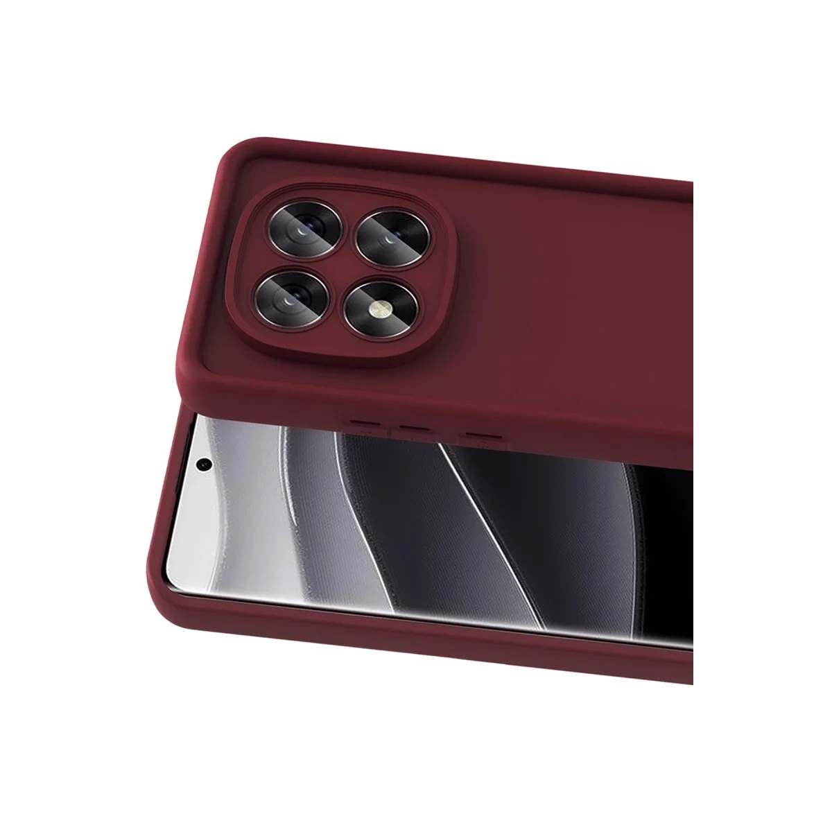 Xiaomi Redmi Note 15 Pro 4g Viera Silikon - Bordo görsel 2