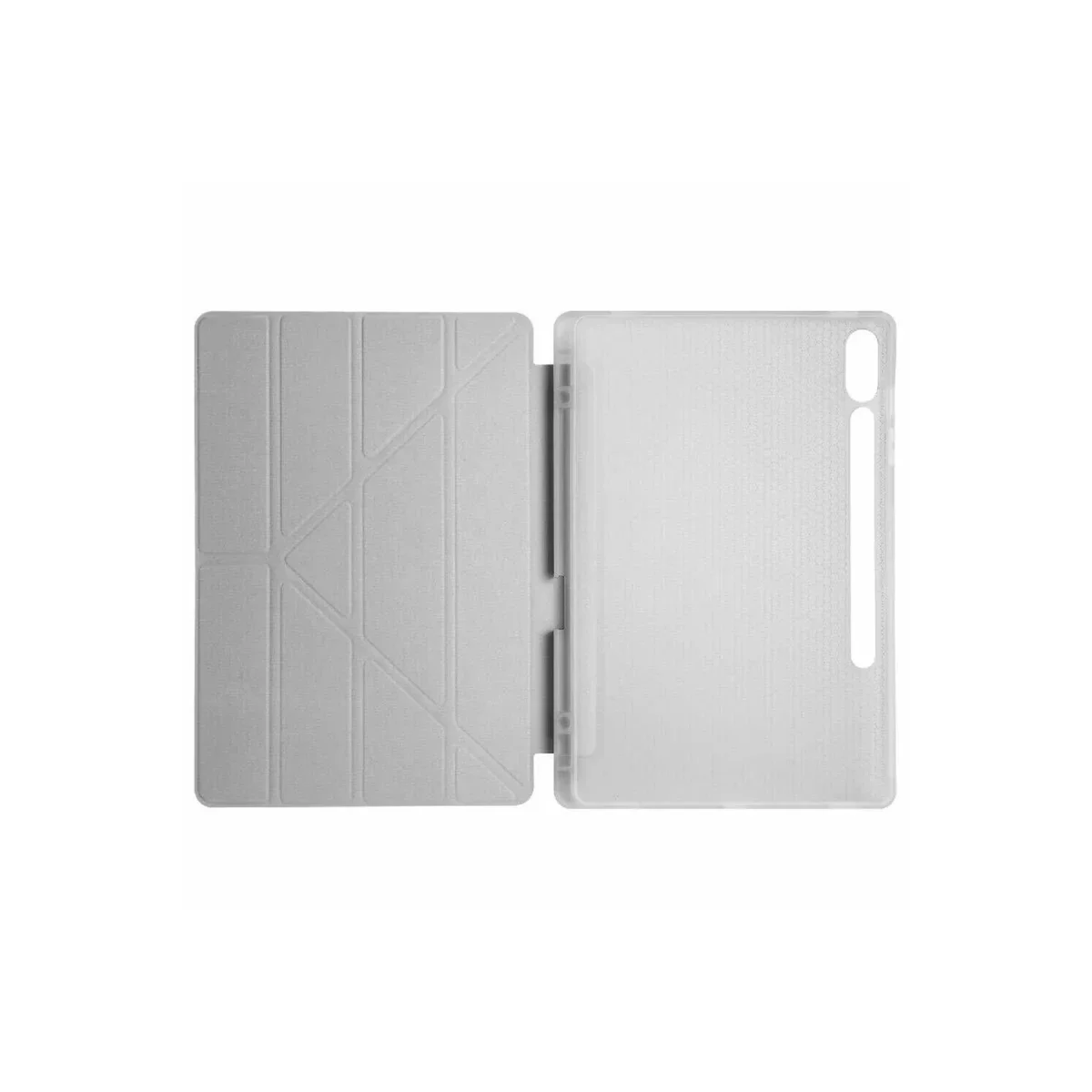 Samsung Galaxy X510 Tab S9 FE 11 Kılıf Kalemlikli Mars Tablet Kılıfı - Gri görsel 3