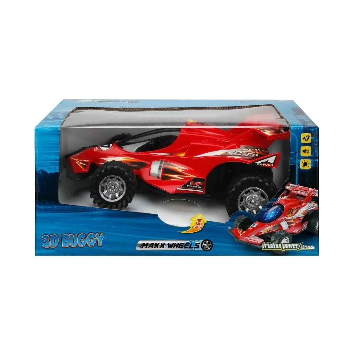 10099 Sesli ve Işıklı 3D Buggy Sürtmeli Araba görsel 2